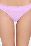 Zivame Anti-Microbial Low Rise Zero Coverage Thong - Violet Tulle — thumbnail 4